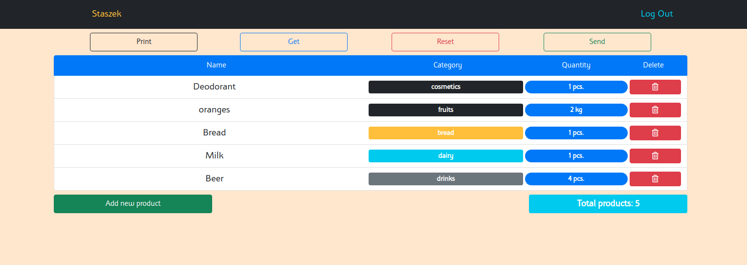 Shopping-List App